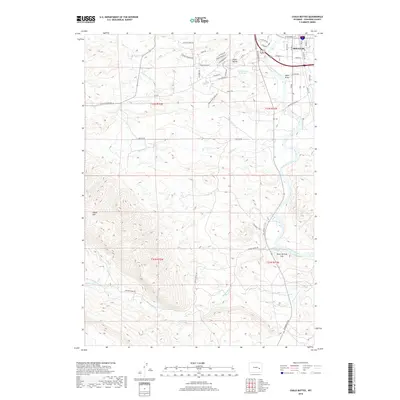 2018 Map of Chalk Buttes, 2018 Print