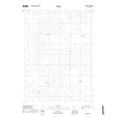 2017 Map of Chalk Buttes, 2017 Print