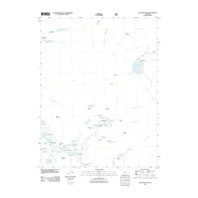2011 Map of Chalk Mountain, 2011 Print