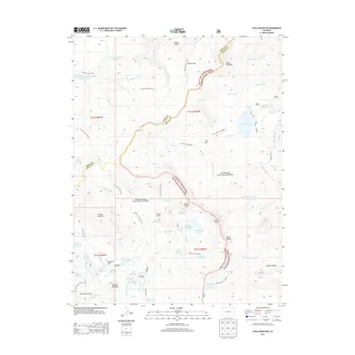 2013 Map of Chalk Mountain, 2013 Print
