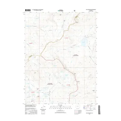 2016 Map of Chalk Mountain, 2016 Print