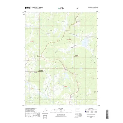 2019 Map of Chalk Mountain, 2019 Print