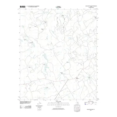 2010 Map of Chalk Mountain, 2010 Print