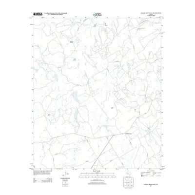 2013 Map of Chalk Mountain, 2013 Print