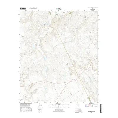 2016 Map of Chalk Mountain, 2016 Print