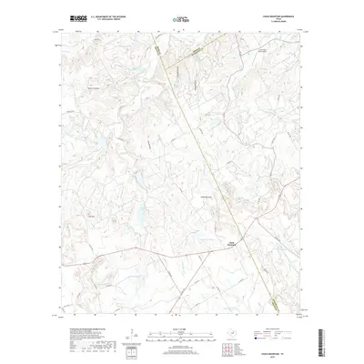 2019 Map of Chalk Mountain, 2019 Print