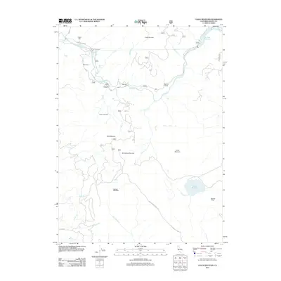 2012 Map of Chalk Mountain, 2012 Print