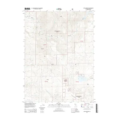 2015 Map of Chalk Mountain, 2015 Print