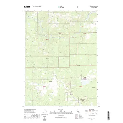 2018 Map of Chalk Mountain, 2018 Print