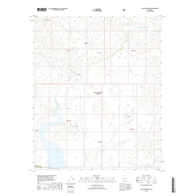 2018 Map of Chalk Mountain, 2018 Print
