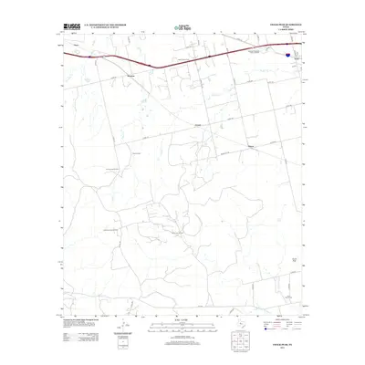 2012 Map of Chalk Peak, 2012 Print