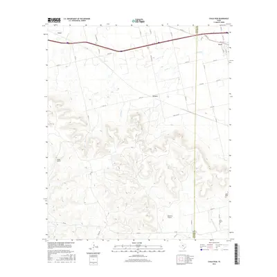 2016 Map of Chalk Peak, 2016 Print