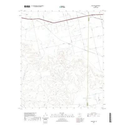 2019 Map of Chalk Peak, 2019 Print
