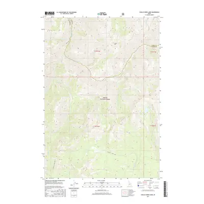 2017 Map of Challis Creek Lakes, 2017 Print