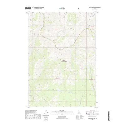 2020 Map of Challis Creek Lakes, 2020 Print