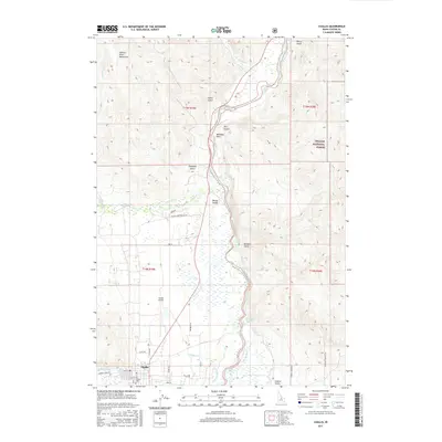 2017 Map of Challis, 2017 Print