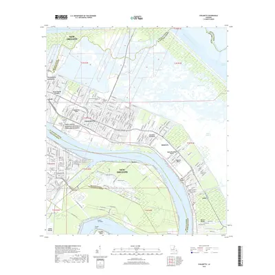 2018 Map of Chalmette, 2018 Print