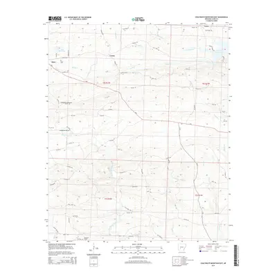2014 Map of Chalybeate Mountain East, 2014 Print