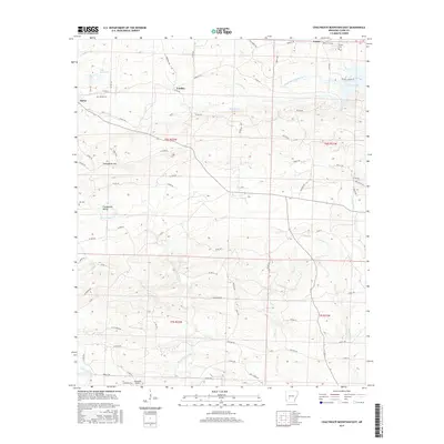 2017 Map of Chalybeate Mountain East, 2017 Print