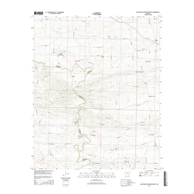 2014 Map of Chalybeate Mountain West, 2014 Print