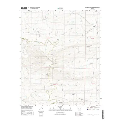 2017 Map of Chalybeate Mountain West, 2017 Print