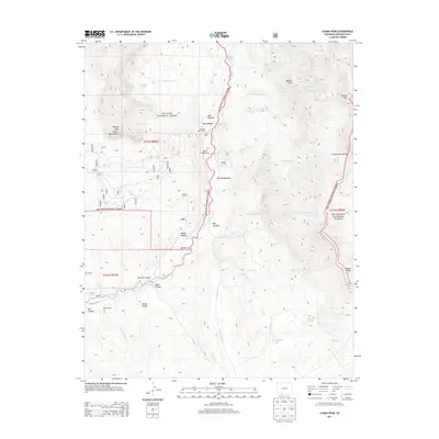 2013 Map of Chama Peak, 2013 Print