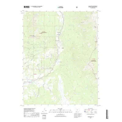 2019 Map of Chama Peak, 2019 Print