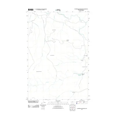 2011 Map of Chamberlain Mountain, 2011 Print