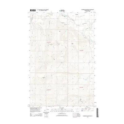 2014 Map of Chamberlain Mountain, 2014 Print