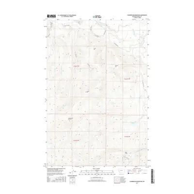 2017 Map of Chamberlain Mountain, 2017 Print