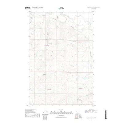 2020 Map of Chamberlain Mountain, 2020 Print