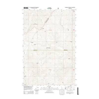 2014 Map of Chamberlain Mountain, 2014 Print