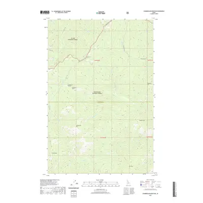 2020 Map of Chamberlain Mountain, 2020 Print