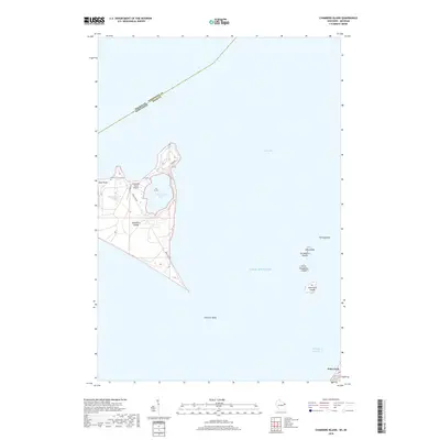 2018 Map of Chambers Island, 2018 Print