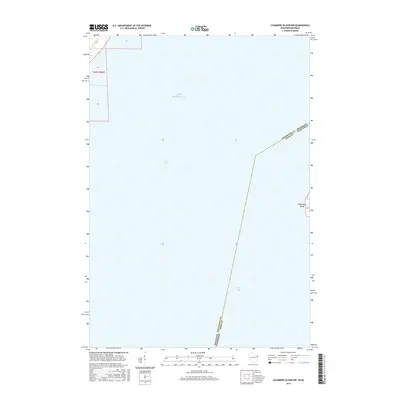 2016 Map of Chambers Island NW, 2016 Print