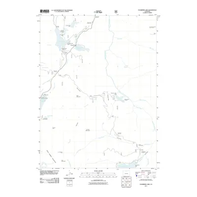 2011 Map of Chambers Lake, 2011 Print