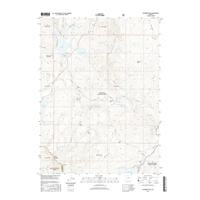 2016 Map of Chambers Lake, 2016 Print