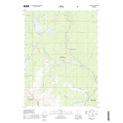 2019 Map of Chambers Lake, 2019 Print