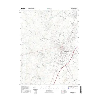 2016 Map of Chambersburg, 2016 Print