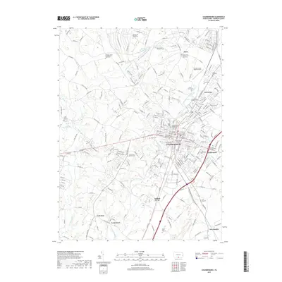2019 Map of Chambersburg, 2019 Print