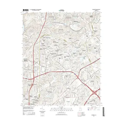 2014 Map of Chamblee, 2014 Print