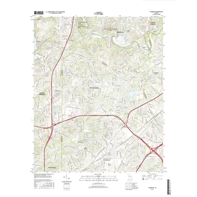 2017 Map of Chamblee, 2017 Print