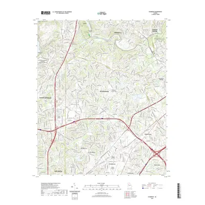 2020 Map of Chamblee, 2020 Print