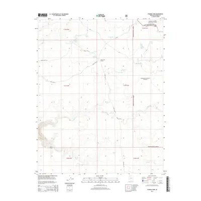 2014 Map of Chamisa Tank, 2014 Print