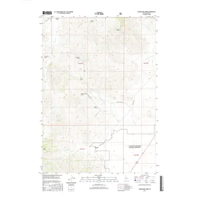2017 Map of Champagne Creek, 2017 Print
