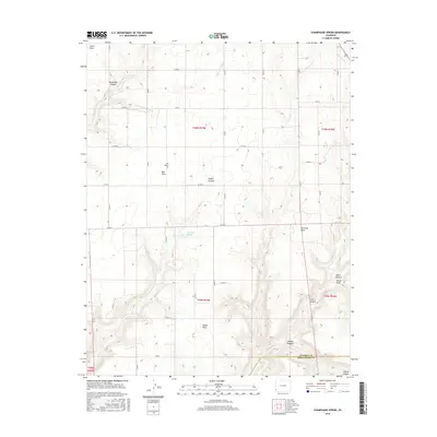 2016 Map of Champagne Spring, 2016 Print
