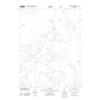 2012 Map of Chanchelulla Peak, 2012 Print