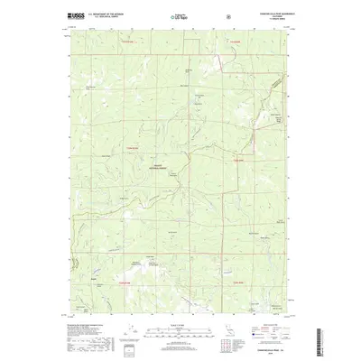 2018 Map of Chanchelulla Peak, 2018 Print