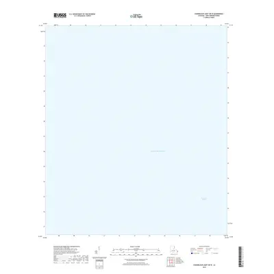 2018 Map of Chandeleur Light OE W, 2018 Print