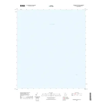 2020 Map of Chandeleur Light OE W, 2020 Print